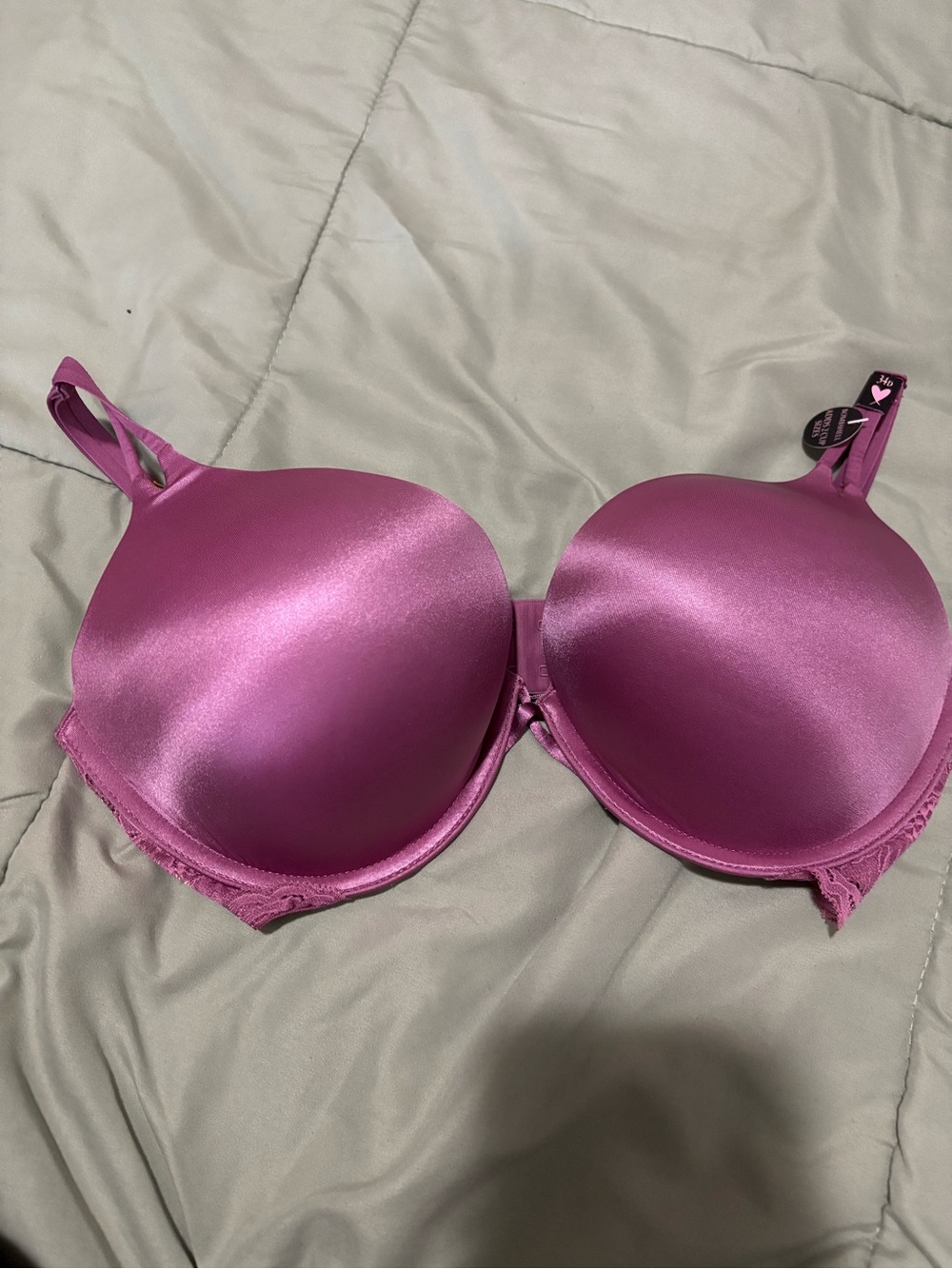 Victoria's Secret Satin Push-Up Bra - Magenta